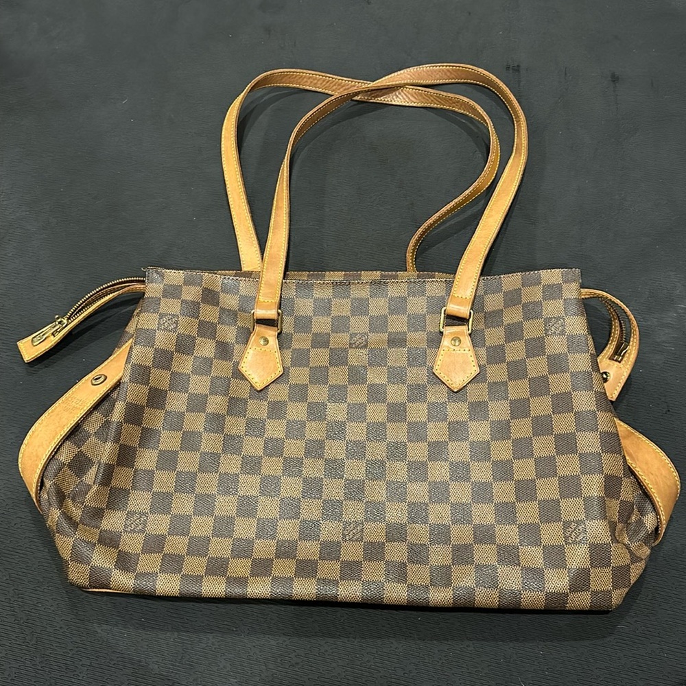 - Louis Vuitton Columbine Brown Damier Tote Bag